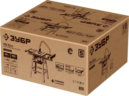 ЗУБР d 254 мм, 1900 Вт, распиловочный станок с удлинителем (СРЦ-254су) купить в Тобольске