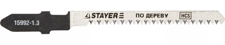 Полотна STAYER "PROFI", T101AO, для эл/лобзика, HCS, по дереву, фанере, ламинату, фигур. рез, EU-хвост., шаг 1,3мм, 50мм, 2шт 15992-1.3_z01 купить в Тобольске