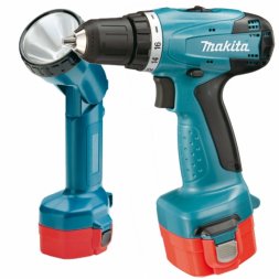 Аккумуляторная дрель-шуруповерт Makita 6271 DWPLE +фонарь