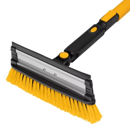 Щетка-сметка для снега со скребком Denzel, телескоп, поворотная голова, водосгон, 900-1200 мм 55308 купить в Тобольске