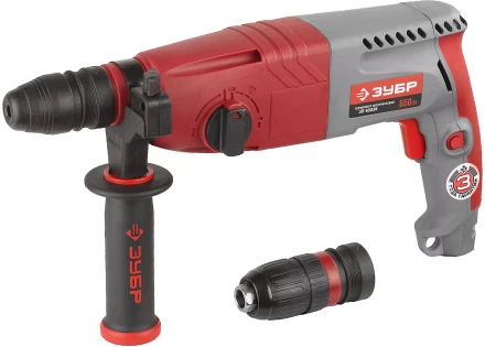 Перфоратор ЗУБР, SDS-plus, БЗП , 650 Вт, кейс ЗП-650ЭК купить в Тобольске