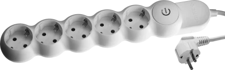 Удлинители электрические М700 5 гнезд с кнопкой серия МАСТЕР купить в Тобольске