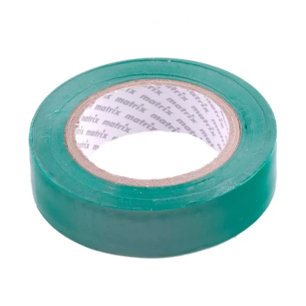 Изолента ПВХ 15 мм х 10 м зеленая 150 мкм Matrix 88774 купить в Тобольске