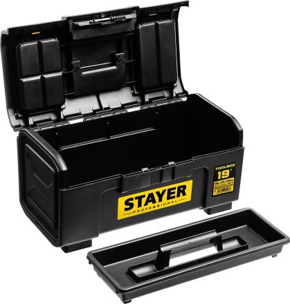 Ящик для инструмента &quot;TOOLBOX-19&quot; пластиковый, STAYER Professional 38167-19 купить в Тобольске