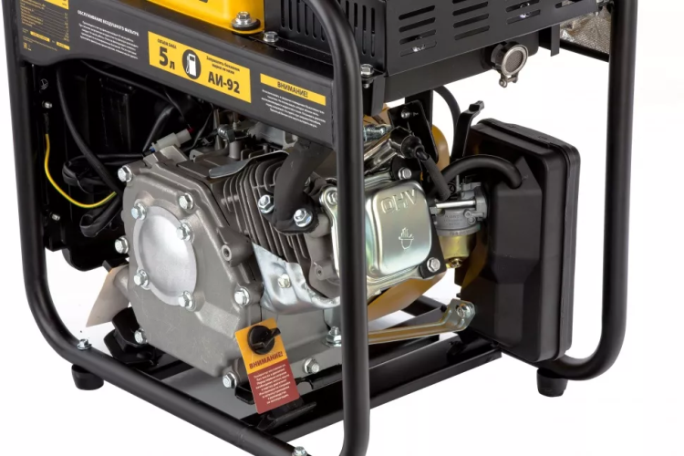 Генератор инверторный GT-2500iF, 2.5 кВт, 230 В, бак 5 л, открытый корпус, ручной старт Denzel 94704 купить в Тобольске