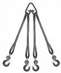 Строп текстильный четырехветвевой 4СТ 16 т  L=6 м  5:1 Звено РТ-3 купить в Тобольске