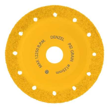Чашка твёрдосплавная зачистная,125 мм, Плоская, мелкое зерно #32// Denzel 72978 купить в Тобольске