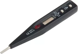 Тестер напряжения 12–220 В жидкокристаллический дисплей с неоновой лампочкой SPARTA 130855