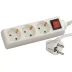 Удлинитель СВЕТОЗАР электрический с заземлением, выключателем, евро, с защитными шторками, 3 гнезда, 3м SV-55035-3 купить в Тобольске