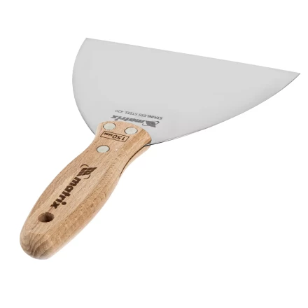 Шпательная лопатка из нержавеющей стали Matrix, 150 мм, буковая рукоятка, EFP 85619 купить в Тобольске