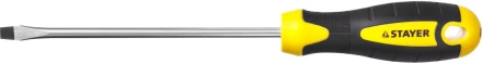 Отвертка STAYER &quot;MASTER&quot; &quot;ТECHNO&quot;, двухкомпонентная рукоятка, магнитный наконечник, Cr-V, SL6,0x150мм 2507-06-15_z02 купить в Тобольске