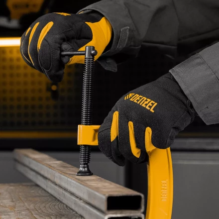 Струбцина G-образная Denzel, усиленная, 100 мм, 20643 купить в Тобольске