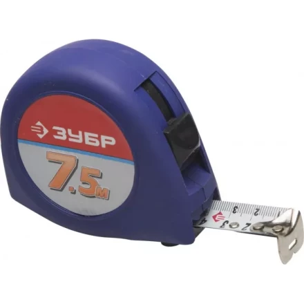 Рулетка ЗУБР &quot;СТАНДАРТ&quot;, корпус с резиновым напылением, 7,5м/25мм 34016-8 купить в Тобольске