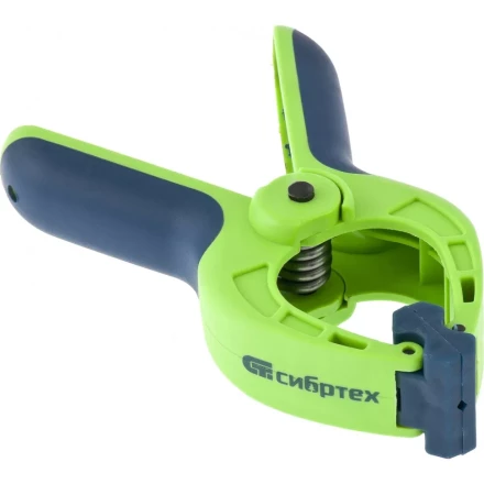 Струбцина клещеобразная 1-5/8 пластиковый корпус двухкомпонентные рукоятки усиленная пружина 42 мм Сибртех 20784 купить в Тобольске