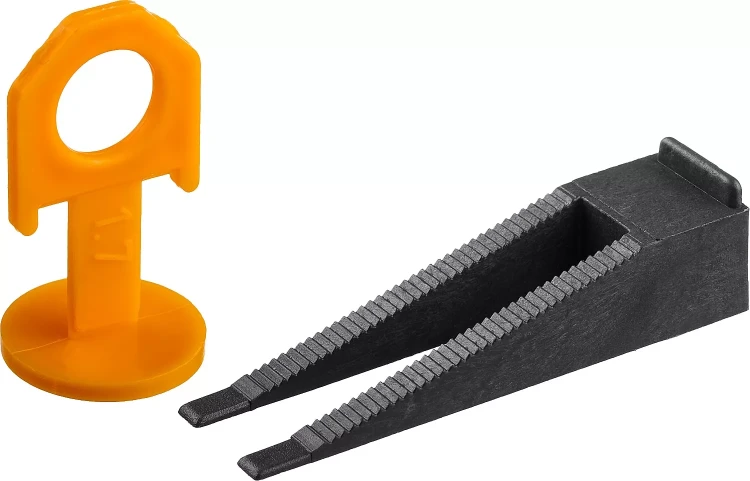 ЗУБР СВП, комплект: 1,7 мм, клин+зажим 50 + 50 шт, система выравнивания плитки (3384-H50) купить в Тобольске
