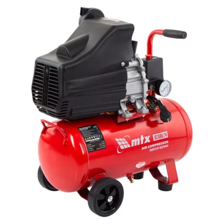 Компрессор воздушный MTX 58003, DC1500L/24, 1,5 кВт, 24 л, 210 л/мин купить в Тобольске