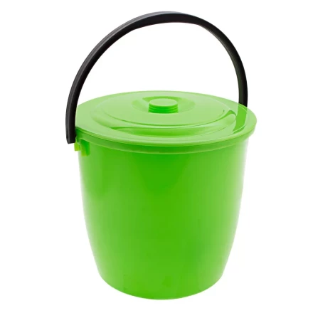 Ведро пластмассовое круглое 13 л, с крышкой, Light Elfe 92940 купить в Тобольске