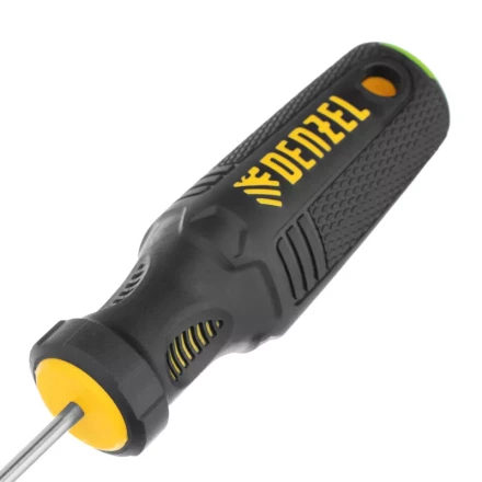 Отвертка PZ0x75 мм, CrV, трехкомпонентная рукоятка Denzel 12203 купить в Тобольске