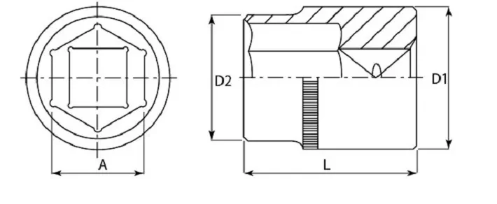 Головка торцевая 3/8"DR 21 мм S04H3121 Jonnesway 48022 купить в Тобольске