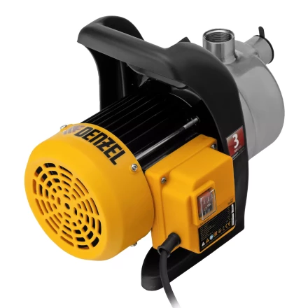 Садовый поверхностный насос Denzel GPL800Х 97302, 800 Вт, 3200 л/ч, подъем 42 м, нержавейка купить в Тобольске