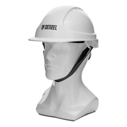 Каска защитная ударопрочная Denzel 89204, ABS/PC, плавная регулировка, модель «Форвард» (К-05),белая купить в Тобольске