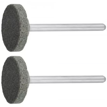 Круг ЗУБР абразивный шлифовальный из карбида кремния на шпильке, P 120, d 20x3,2мм, L 45мм, 2шт 35916 купить в Тобольске