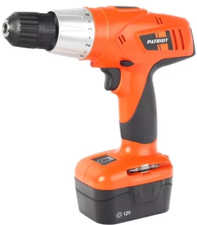 Дрель-шуруповерт аккумуляторная PATRIOT BR 125 в кейсе купить в Тобольске