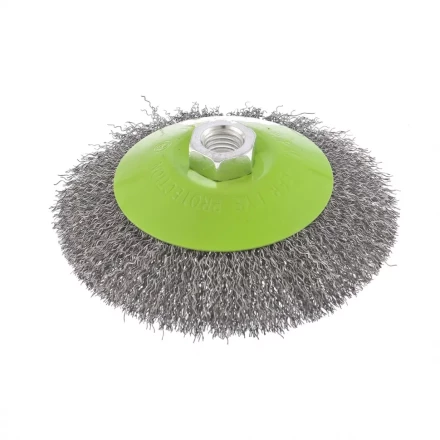 Щетка для УШМ 125 мм М14 &quot;тарелка&quot; витая проволока СИБРТЕХ 746167 купить в Тобольске