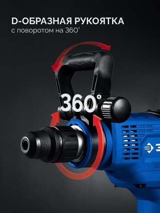 ЗУБР 48 мм, 1400 Вт, АВТ, бесщеточный перфоратор SDS-Max, Профессионал (ЗПМБ-48-1400 ЭВ) купить в Тобольске