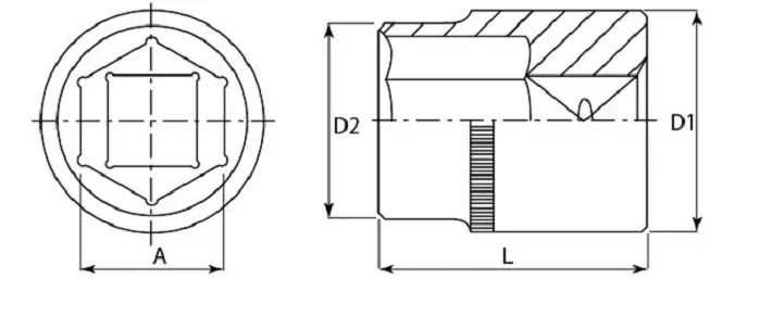 Головка торцевая 3/8"DR 22 мм S04H3122 Jonnesway 48023 купить в Тобольске