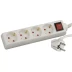 Удлинитель СВЕТОЗАР электрический с заземлением, выключателем, с защитными шторками, евро, 4 гнезда,2м SV-55045-2 купить в Тобольске