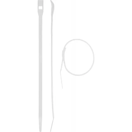 Кабельные стяжки белые КОБРА, с плоским замком, 3.6 х 150 мм, 50 шт, нейлоновые, ЗУБР 30930-36-150 купить в Тобольске