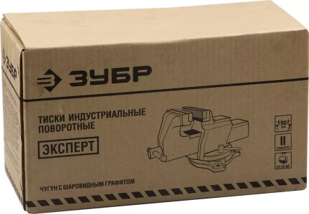 Тиски ЗУБР &quot;ЭКСПЕРТ&quot; индустриальные поворотные, 200мм 32703-200 купить в Тобольске