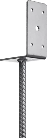 ЗУБР ОС-L, 91 x 120 x 60 мм, L-образное основание столба (310296-090) купить в Тобольске