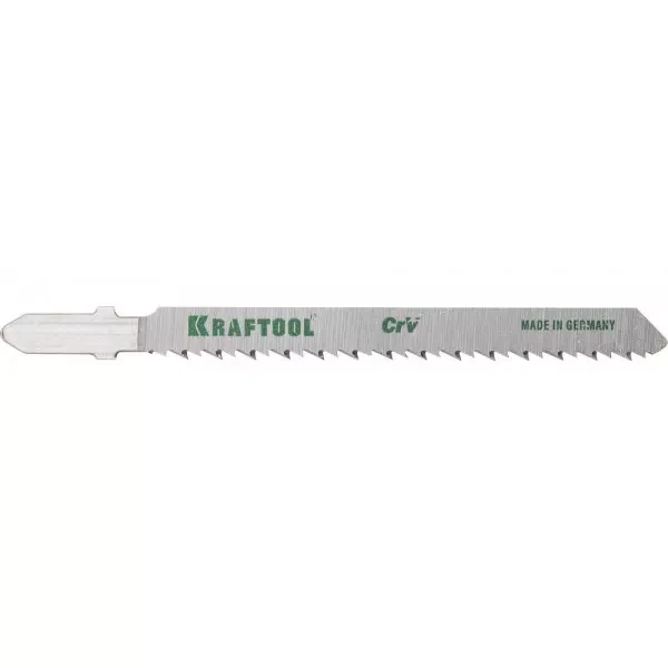 Полотна KRAFTOOL, T101BR, для эл/лобзика, Cr-V, по дереву, фанере, ламинату, обратный рез, EU-хвост., шаг 2,5мм, 75мм, 2шт 159516-2,5 купить в Тобольске