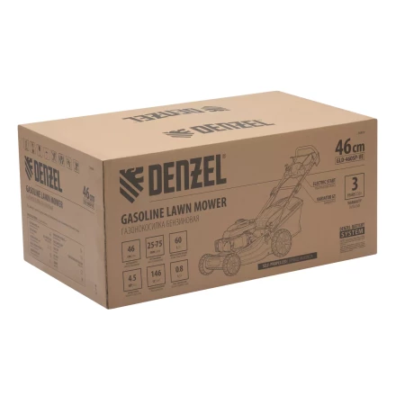Газонокосилка бензиновая Denzel GLD-460SP-VE, 146 см3, шир. 46см, привод, вариатор, эл.старт, 60 л (58809) купить в Тобольске