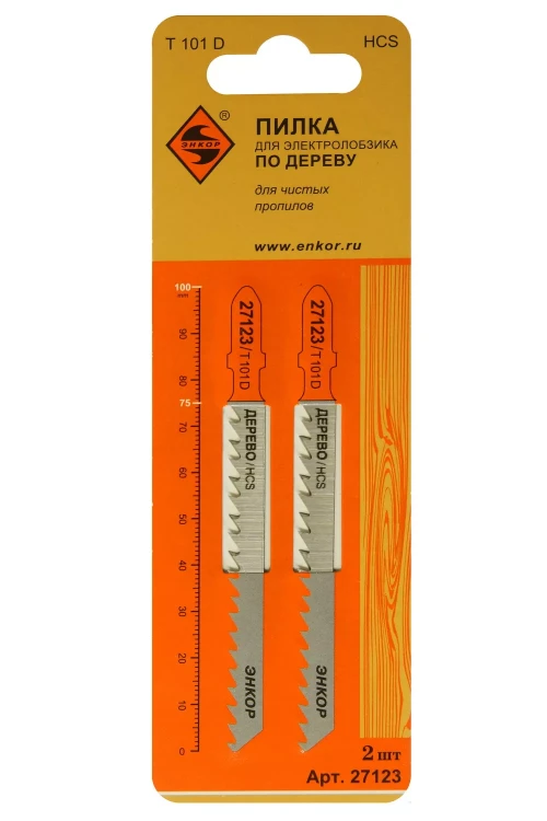 Пилка для электролобзика T101 D 2 шт. Энкор 27123 купить в Тобольске