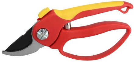 Секатор GRINDA двухкомпонентные ручки, обычный механизм, с эфесом, округлые лезвия, 205мм 8-423221_z01 купить в Тобольске