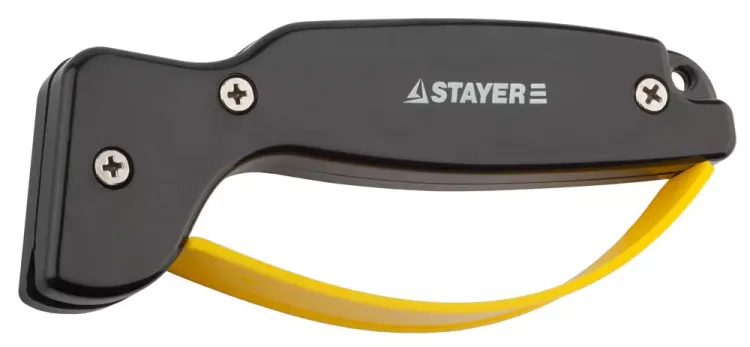 Точилка STAYER "MASTER" универсальная, для ножей, с защитой руки, рабочая часть из карбида 47513 купить в Тобольске
