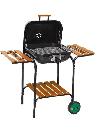 Барбекю с деревянными полками 45х45 см PALISAD Camping 69576 купить в Тобольске