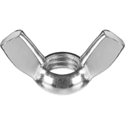 Гайка ЗУБР барашковая, DIN 315, оцинкованная,  M4, ТФ6, 5 шт. 4-303736-04