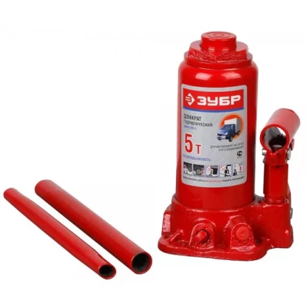 Домкрат ЗУБР гидравлический бутылочный, для автомобилей ГАЗ, 5т, 185-300мм 43059-300-5 купить в Тобольске