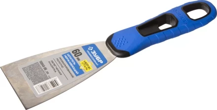 Шпатель ЗУБР &quot;ПРОФЕССИОНАЛ&quot; профилированное нержавеющее полотно, 2к ручка, 60мм 10049-06_z03 купить в Тобольске