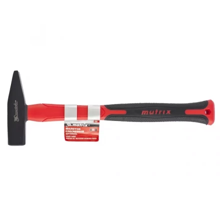 Молоток слесарный &#039;&#039;optimal&#039;&#039; 600г фибергласовая обрезиненная рукоятка квадратный боек MATRIX 10370 купить в Тобольске