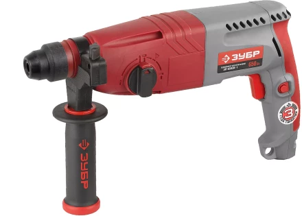 Перфоратор ЗУБР SDS-plus, 2,7 Дж, 0-1000 об/мин, 0-4850 уд/мин, 650Вт, кейс ЗП-650ЭК-1 купить в Тобольске