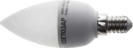 Лампа СВЕТОЗАР светодиод &quot;LED technology&quot;, диммируемая, свеча, цоколь E14(миньон), тепл бел свет (2700К), 45 (5Вт), 220В 44501-40-D купить в Тобольске