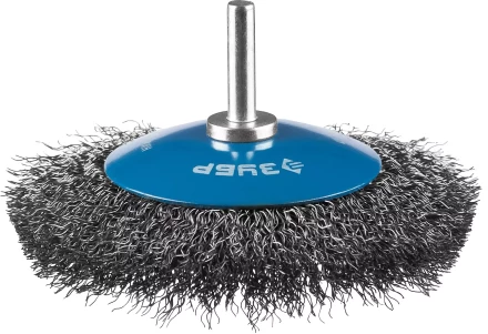 ЗУБР &quot;ПРОФЕССИОНАЛ&quot;. Щетка коническая для дрели, витая стальная проволока 0,3мм, 100мм 35230-100_z02 купить в Тобольске