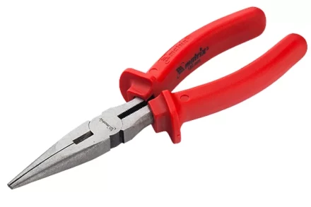 Длинногубцы Econom 180 мм прямые шлифованные пластмассовые рукоятки MATRIX 17193 купить в Тобольске