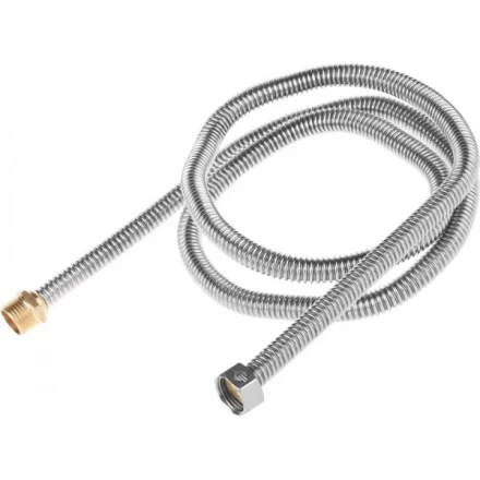 Подводка ЗУБР &quot;ЭКСПЕРТ&quot; сильфонная из нержавеющей стали, для воды, г/ш  (гайка-штуцер), 1/2&quot;, 1,5м 51011-G/S-150 купить в Тобольске