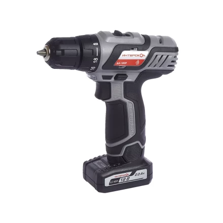 Аккумуляторная дрель-шуруповерт ИНТЕРСКОЛ ДА-18ЭР Li-ion (2 х 2Ач) купить в Тобольске